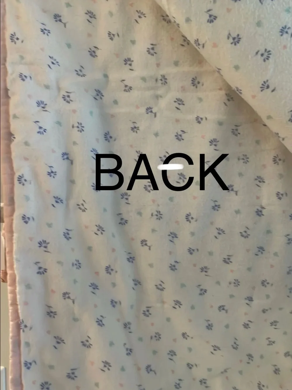 Vintage Flannel Patchwork Hand Made Tied Baby Quilt